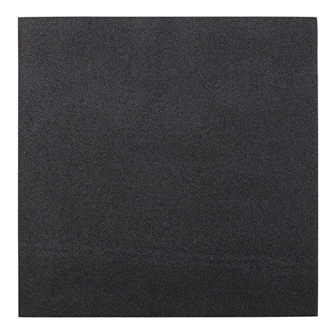 Restaurantware Luxenap Square Pure Black Paper Napkin - Air Laid - 15 3/4" X 15 3/4" - 600 Count Box