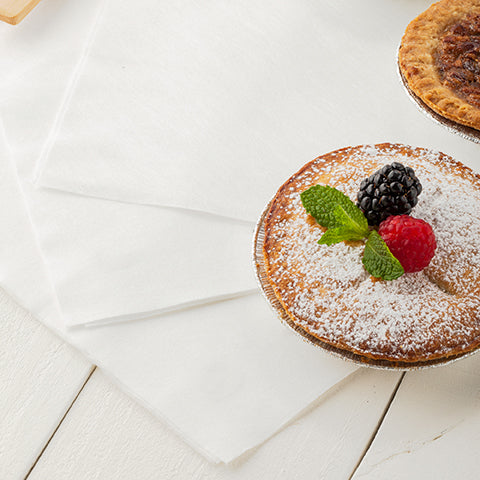 Restaurantware Luxenap Square Pure White Paper Napkin - Air Laid - 15 3/4" X 15 3/4" - 600 Count Box