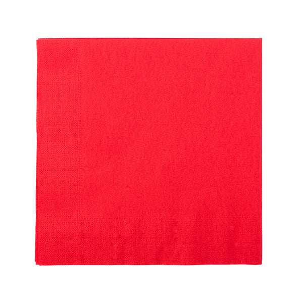 Restaurantware Luxenap Square Red Paper Napkin - Micropoint 2-Ply - 15 1/2" X 15 1/4" - 1800 Count Box