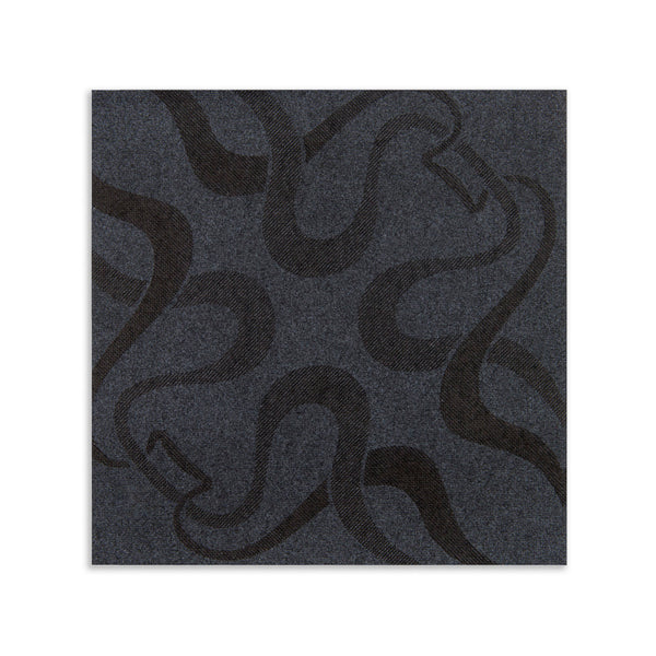 Restaurantware Luxenap Square Vintage Black Paper Napkin - Air Laid - 15 3/4" X 15 3/4" - 600 Count Box