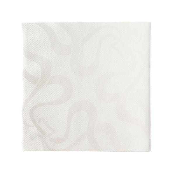 Restaurantware Luxenap Square Vintage White Paper Napkin - Air Laid - 15 3/4" X 15 3/4" - 600 Count Box