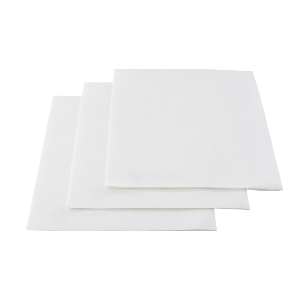 restaurantware Luxenap Square White Paper Napkin - Micropoint 3-Ply - 15 3/4" x 15 3/4" - 2000 count box