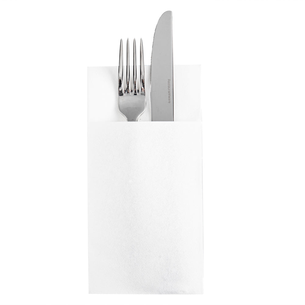 restaurantware Luxenap White Paper Napkin - Kangaroo Air Laid - 15 3/4" x 15 3/4" - 800 count box