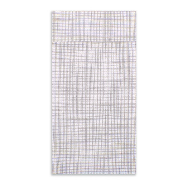 Restaurantware Luxenap White Paper Napkin - Kangaroo Air Laid With Gray Threads - 15 3/4" X 15 3/4" - 800 Count Box