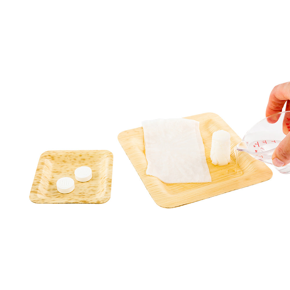 restaurantware Luxenap White Viscose Tablet Towel - Just Add Water - 9 1/2" x 8 3/4" - 500 count box