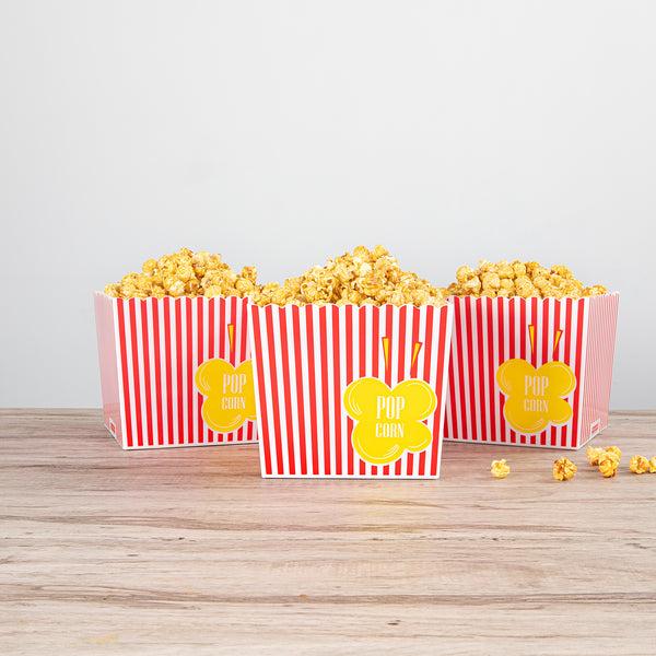 Restaurantware Maxi Serve 165 Oz Red Plastic Popcorn Bucket - 10 Count Box