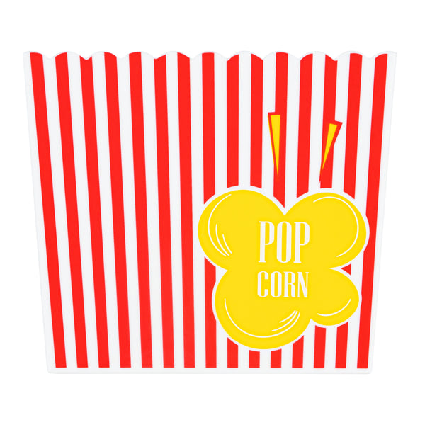 Restaurantware Maxi Serve 165 Oz Red Plastic Popcorn Bucket - 10 Count Box