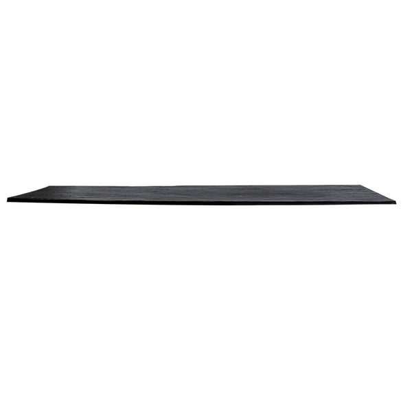 Restaurantware Maxi Serve Rectangle Black Plastic Large Plate - Faux Slate - 16" X 7" - 25 Count Box