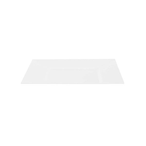 Restaurantware Maxi Serve Square White Plastic Medium Plate - 8 1/4" X 8 1/4" X 1/2" - 100 Count Box