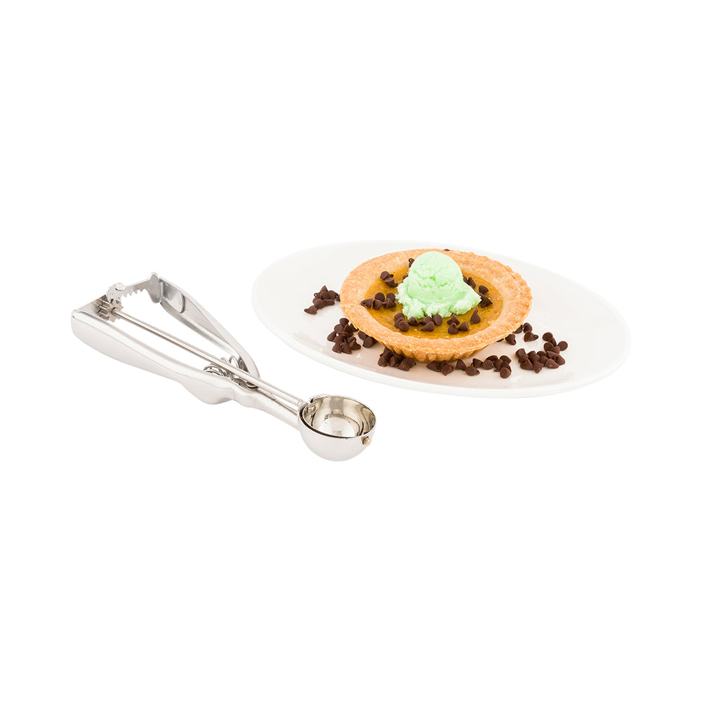 restaurantware Met Lux 0.5 oz Silver Stainless Steel #70 Ice Cream Scoop - 1 count box