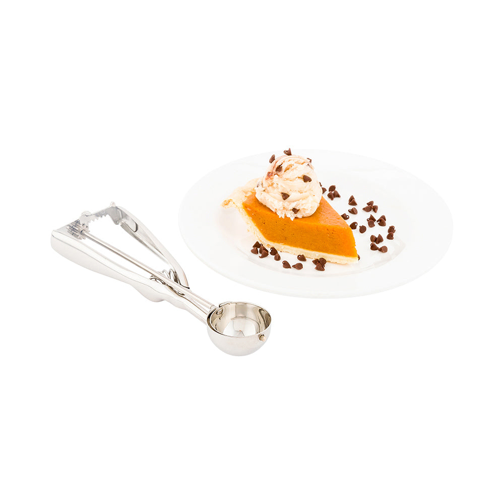 restaurantware Met Lux 0.6 oz Silver Stainless Steel #60 Ice Cream Scoop - 1 count box