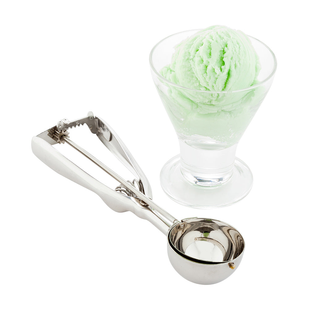 restaurantware Met Lux 0.9 oz Silver Stainless Steel #40 Ice Cream Scoop - 1 count box