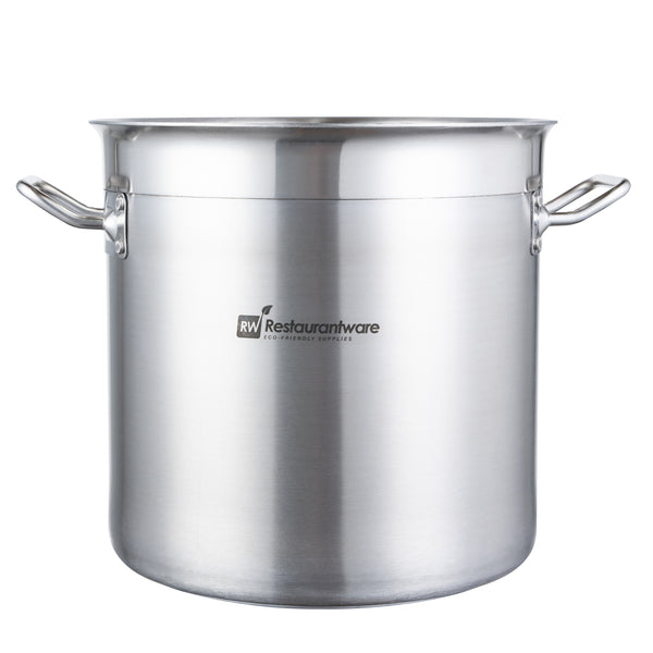 Restaurantware Met Lux 13.5 Qt Stainless Steel Stock Pot - Induction Ready - 1 Count Box