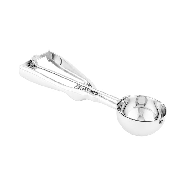 Restaurantware Met Lux 2.4 Oz Silver Stainless Steel #12 Ice Cream Scoop - 1 Count Box