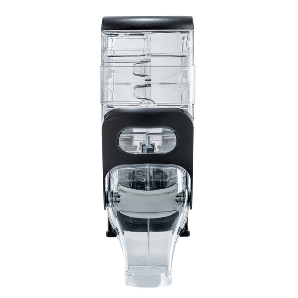 Restaurantware Met Lux 2 Gal Black Plastic Cereal Dispenser - With Stand - 17" X 13" X 6" - 1 Count Box