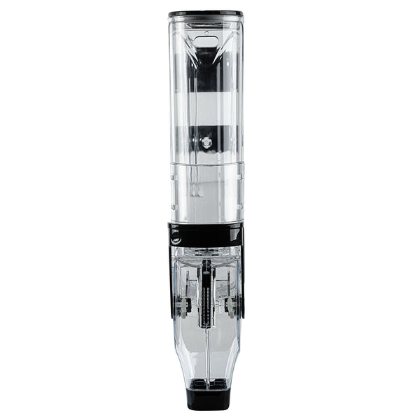 Restaurantware Met Lux 2 Gal Black Plastic Wall Mount Cereal Dispenser - 20 3/4" X 13 3/4" X 4" - 1 Count Box