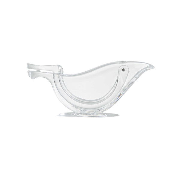 Restaurantware Met Lux 2 Oz Clear Plastic Press Art Lemon And Lime Squeezer - 4 3/4" X 1 1/2" X 2" - 1 Count Box