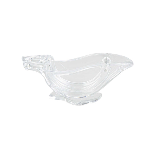 Restaurantware Met Lux 2 Oz Clear Plastic Press Art Lemon And Lime Squeezer - 4 3/4" X 1 1/2" X 2" - 1 Count Box