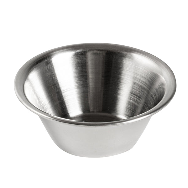 Restaurantware Met Lux 2 Oz Stainless Steel Condiment Cup - 2 3/4" X 2 3/4" X 1" - 10 Count Box