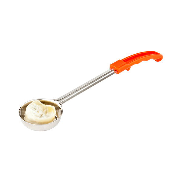 Restaurantware Met Lux 2 Oz Stainless Steel Spoodle - Perforated With Red Handle - 1 Count Box