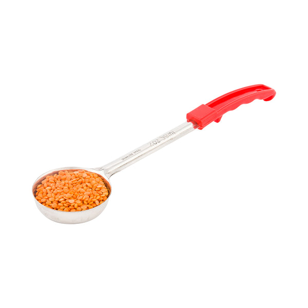 Restaurantware Met Lux 2 Oz Stainless Steel Spoodle - Solid With Red Handle - 1 Count Box