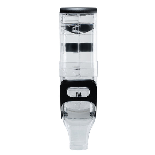 Restaurantware Met Lux 3.5 Gal Black Plastic Wall Mount Cereal Dispenser - 22 1/2" X 13 1/2" X 6" - 1 Count Box
