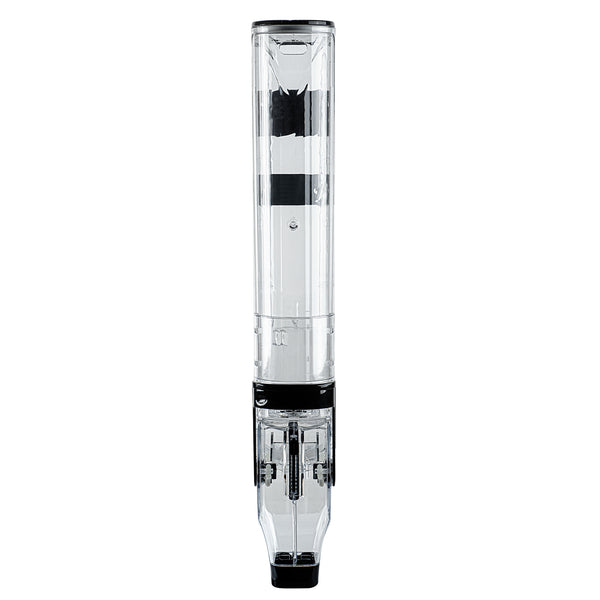 Restaurantware Met Lux 3 Gal Black Plastic Wall Mount Cereal Dispenser - 26 1/2" X 13 3/4" X 4" - 1 Count Box
