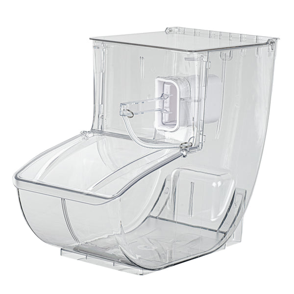 Restaurantware Met Lux 3 Gal Clear Plastic Topping Bin - 50 Cup With Scoop - 13" X 15 3/4" X 7 3/4" - 1 Count Box