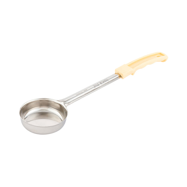 Restaurantware Met Lux 3 Oz Stainless Steel Spoodle - Solid With Ivory Handle - 1 Count Box