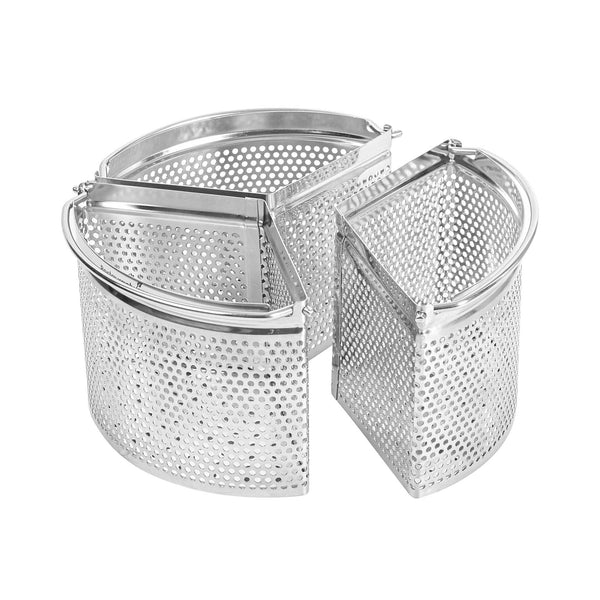 Restaurantware Met Lux 3-Piece 18 Cm Stainless Steel Saucepan Divider - 1 Count Box