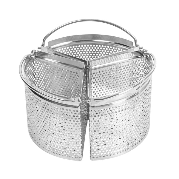 Restaurantware Met Lux 3-Piece 18 Cm Stainless Steel Saucepan Divider - 1 Count Box