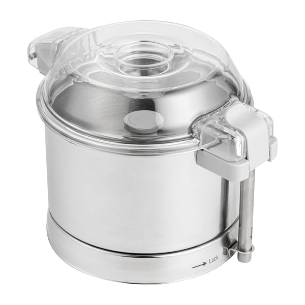 Restaurantware Met Lux 3 Qt Stainless Steel Food Processor Bowl - With S Blade - 1 Count Box