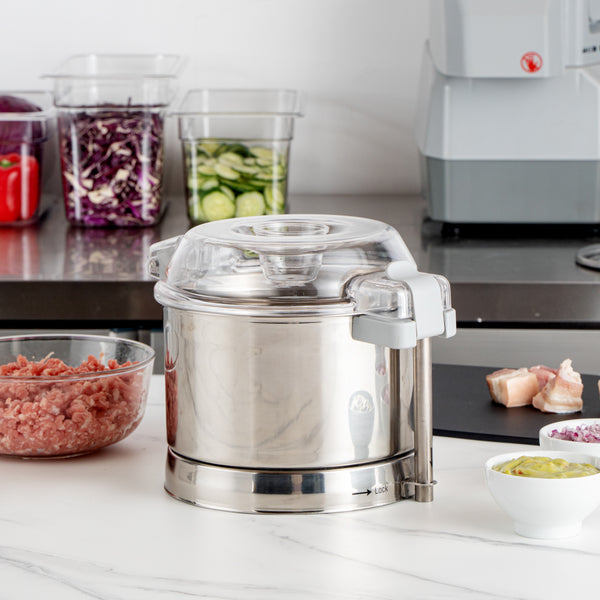 Restaurantware Met Lux 3 Qt Stainless Steel Food Processor Bowl - With S Blade - 1 Count Box