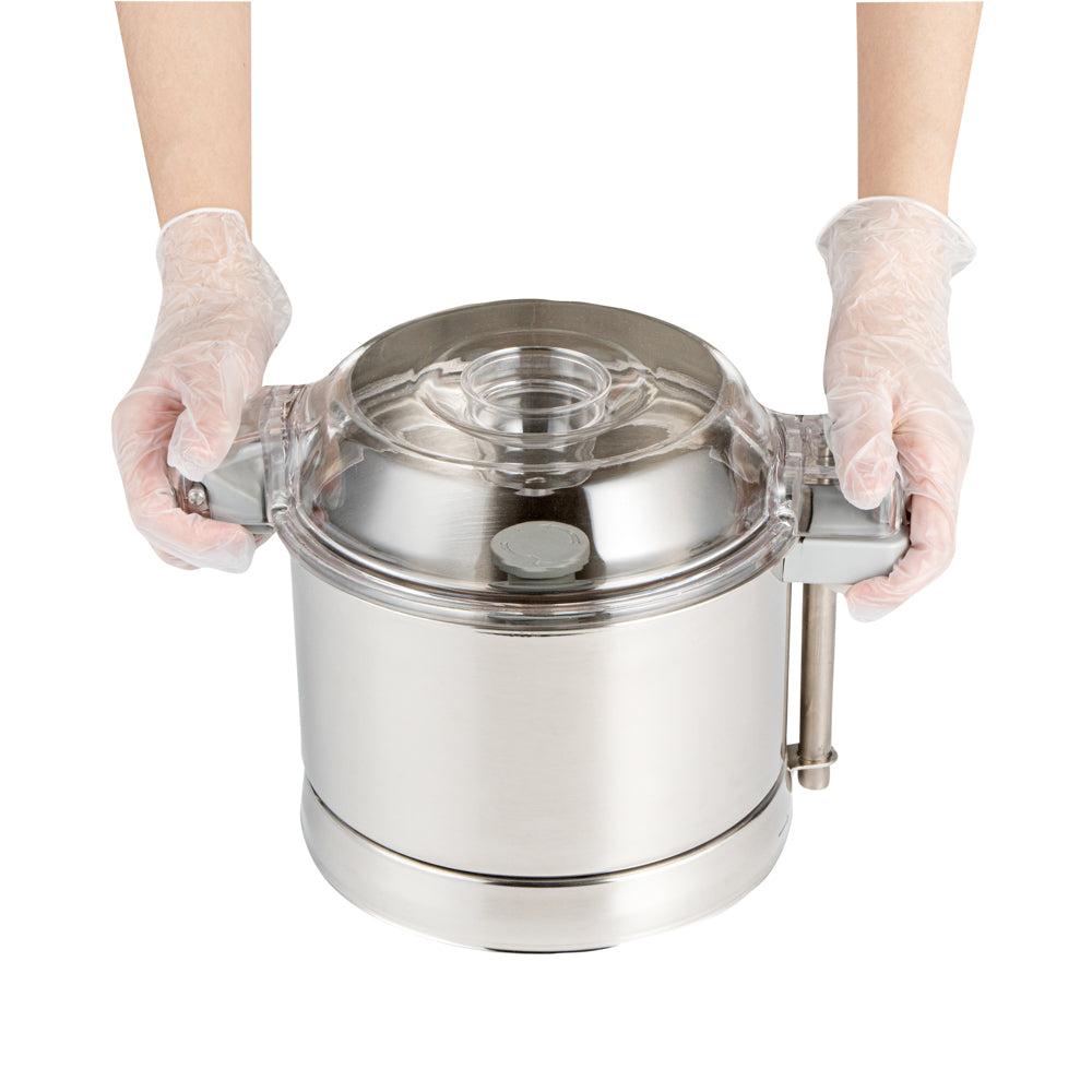 restaurantware Met Lux 3 qt Stainless Steel Food Processor Bowl - with S Blade - 1 count box