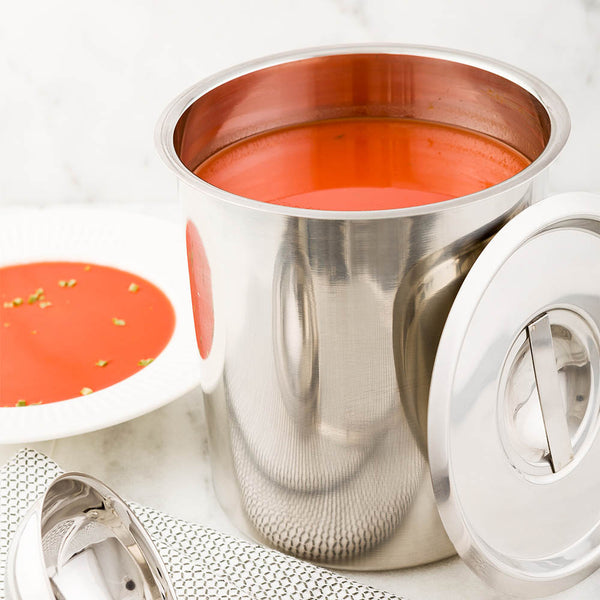 Restaurantware Met Lux 4.25 Qt Stainless Steel Bain Marie Pot - 1 Count Box