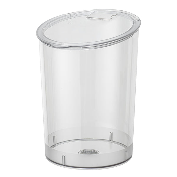 Restaurantware Met Lux 4 Gal Clear Plastic Storage Jar - With Hinged Lid - 9 3/4" X 9 3/4" X 13 3/4" - 1 Count Box