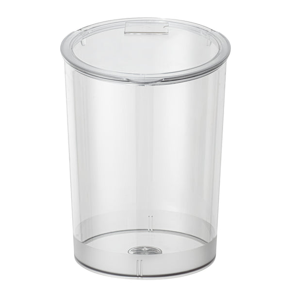 Restaurantware Met Lux 4 Gal Clear Plastic Storage Jar - With Hinged Lid - 9 3/4" X 9 3/4" X 13 3/4" - 1 Count Box