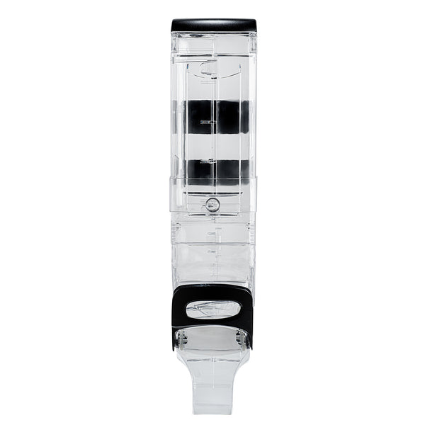 Restaurantware Met Lux 5 Gal Black Plastic Wall Mount Cereal Dispenser - 28" X 13 1/2" X 6" - 1 Count Box