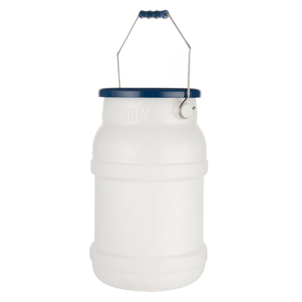Restaurantware Met Lux 5 Gal Round White Plastic Ice Tote - With Lid Mounting Bracket - 1 Count Box