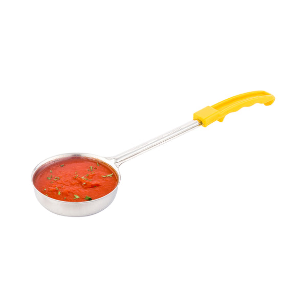 Restaurantware Met Lux 5 Oz Stainless Steel Spoodle - Solid With Yellow Handle - 1 Count Box