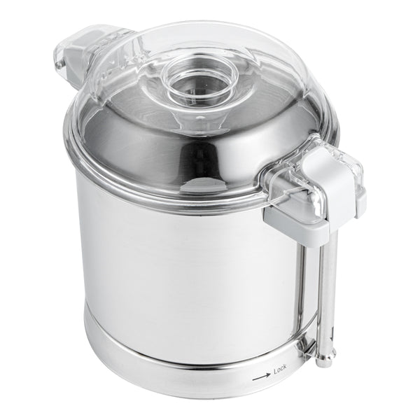 Restaurantware Met Lux 5 Qt Stainless Steel Food Processor Bowl - With S Blade - 1 Count Box