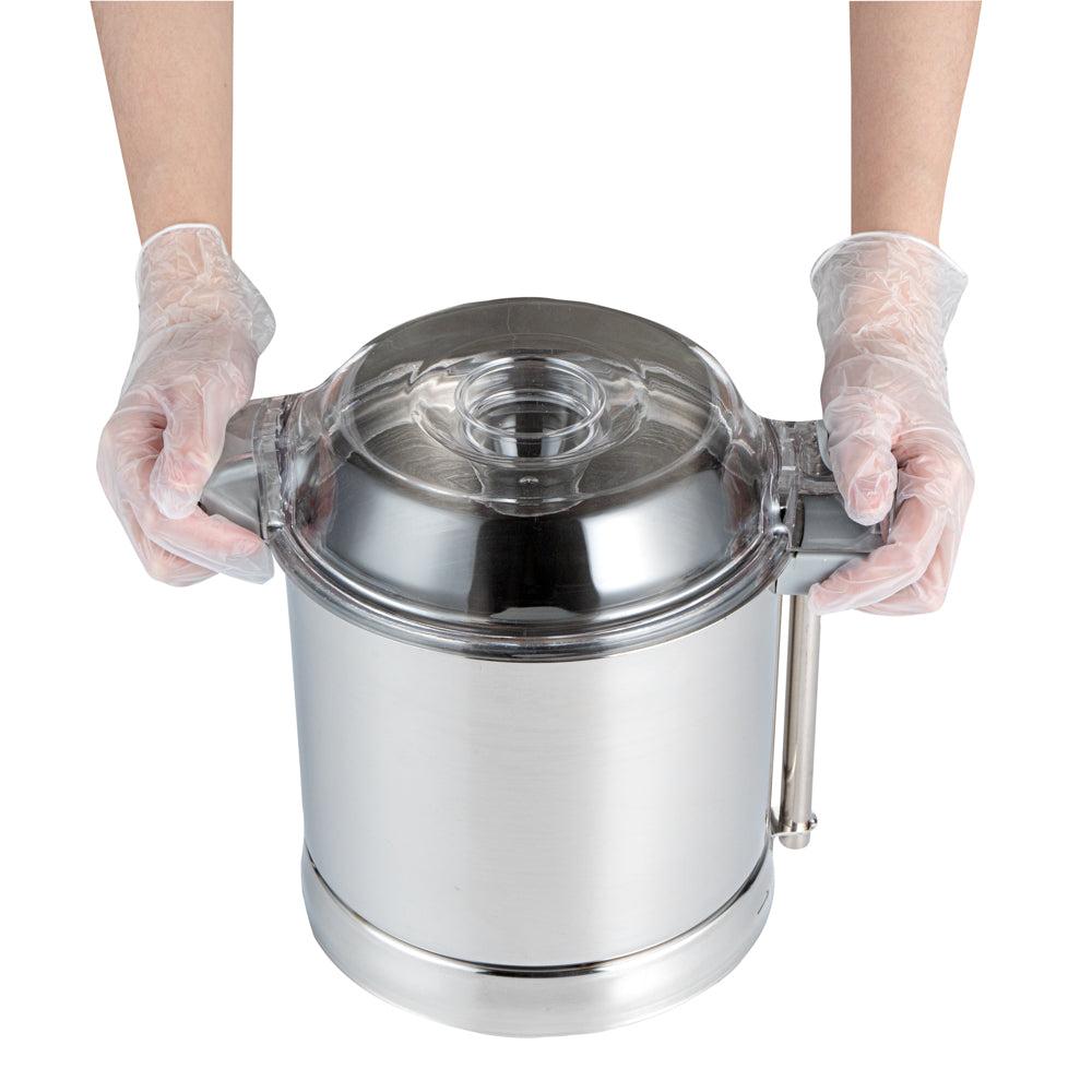 restaurantware Met Lux 5 qt Stainless Steel Food Processor Bowl - with S Blade - 1 count box