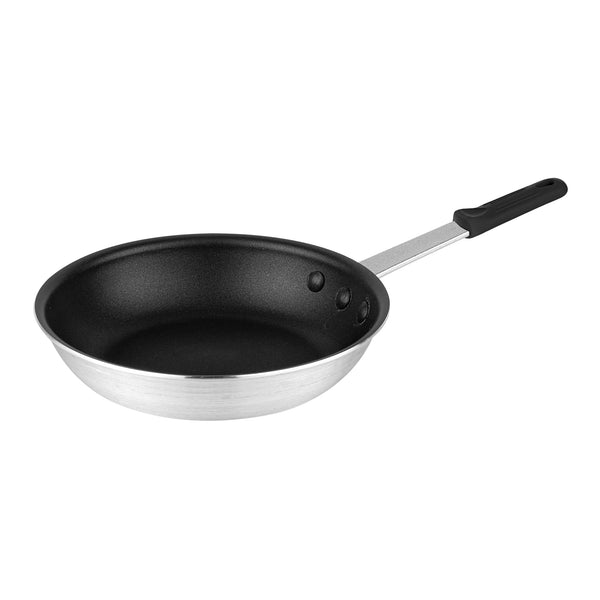 Restaurantware Met Lux 6 Aluminum 9" Non-Stick Fry Pans And 6 Black Silicone Pan Handle Sleeves