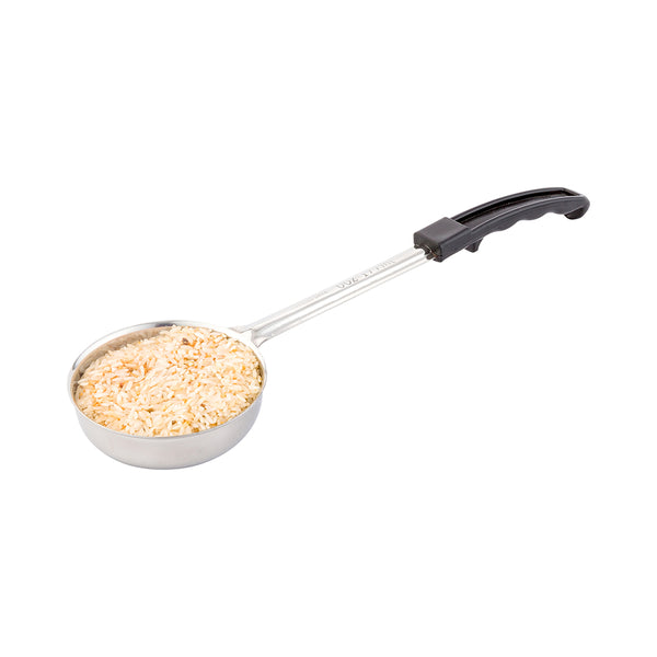 Restaurantware Met Lux 6 Oz Stainless Steel Spoodle - Solid With Black Handle - 1 Count Box