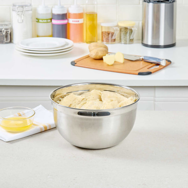 Restaurantware Met Lux 6 Qt Stainless Steel Premium German Mixing Bowl - 1 Count Box