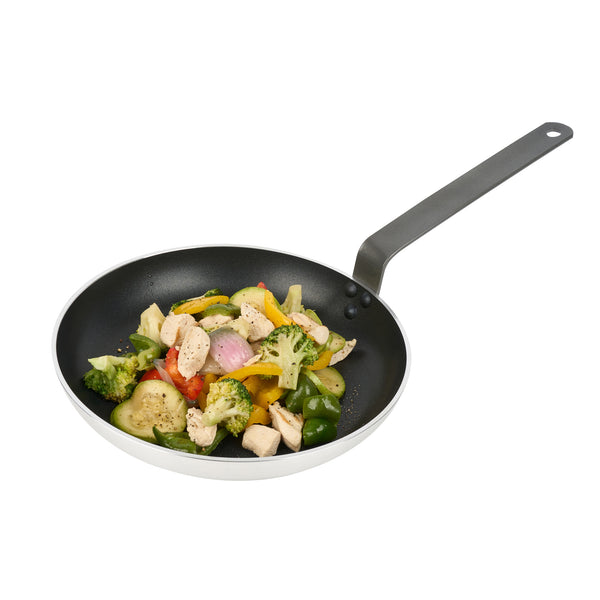 Restaurantware Met Lux Aluminum 11" Fry Pan - Non-Stick Induction Ready Heavy Duty - 6 Count Box