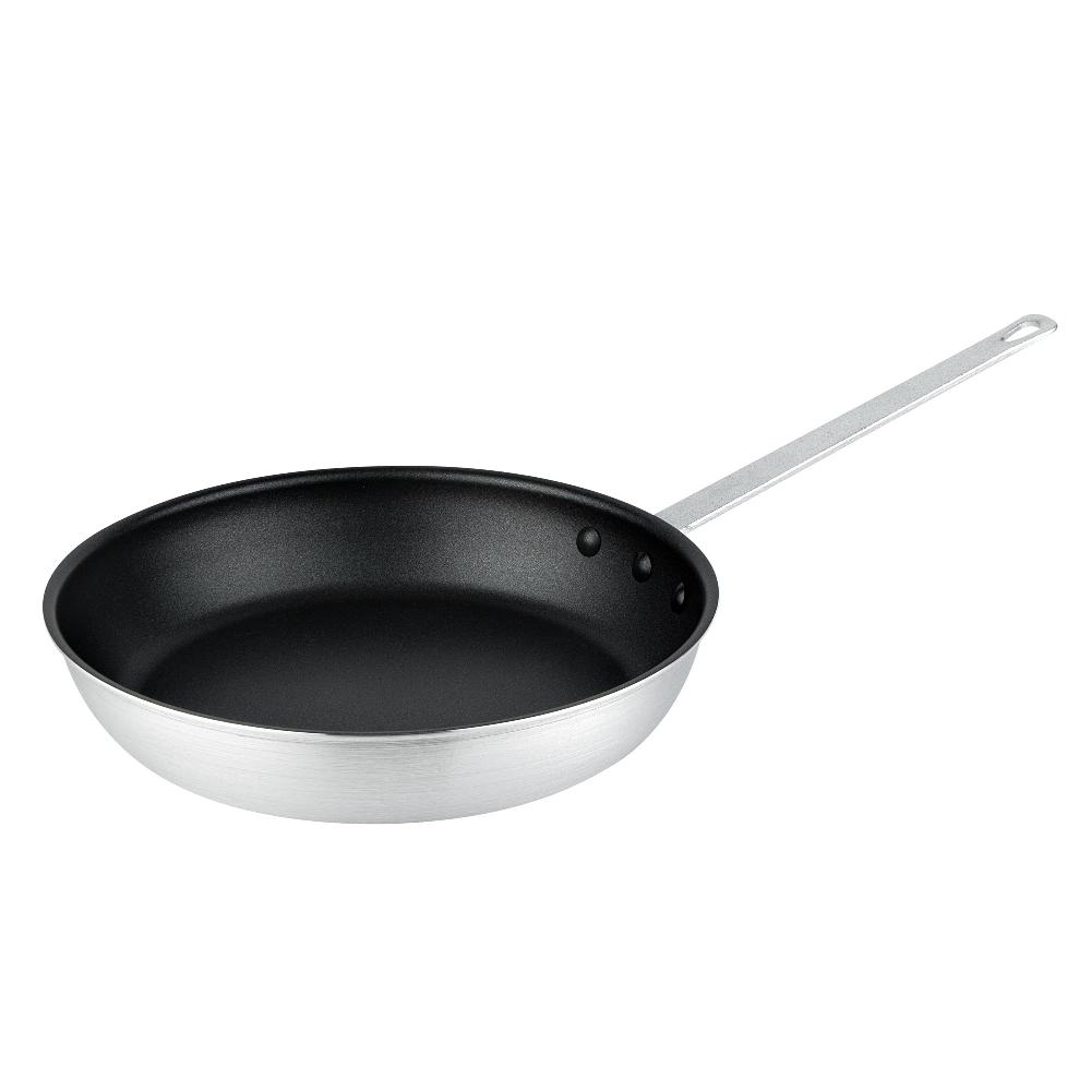 restaurantware Met Lux Aluminum 12" Fry Pan - Non-Stick - 6 count box