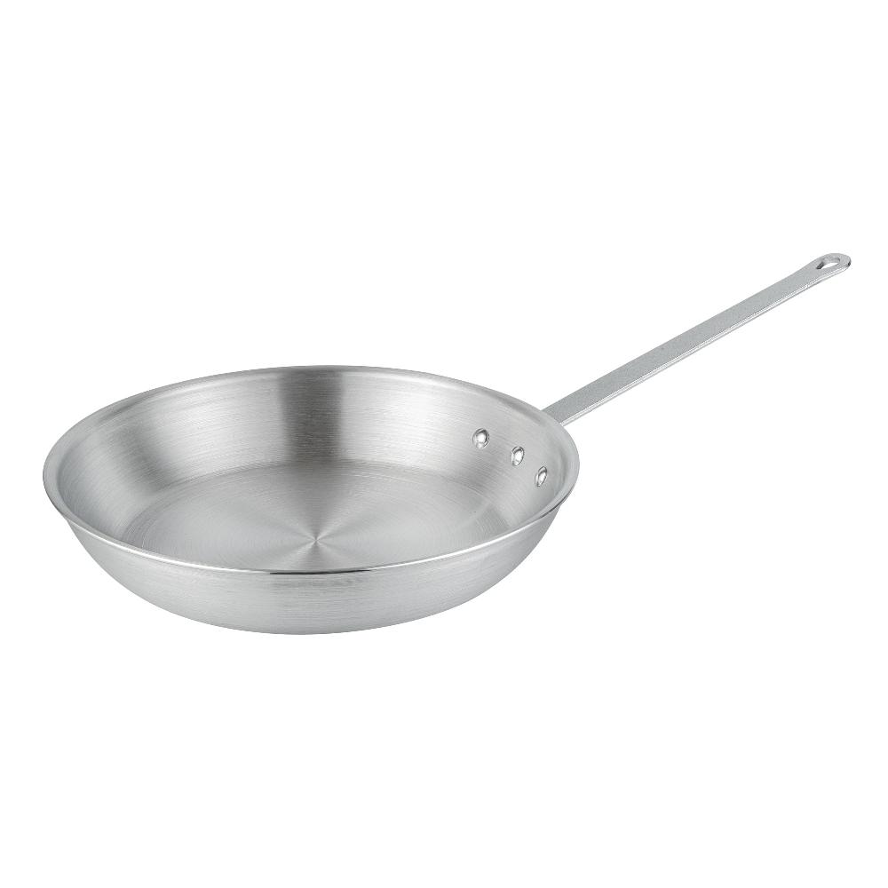 restaurantware Met Lux Aluminum 14" Fry Pan - 6 count box