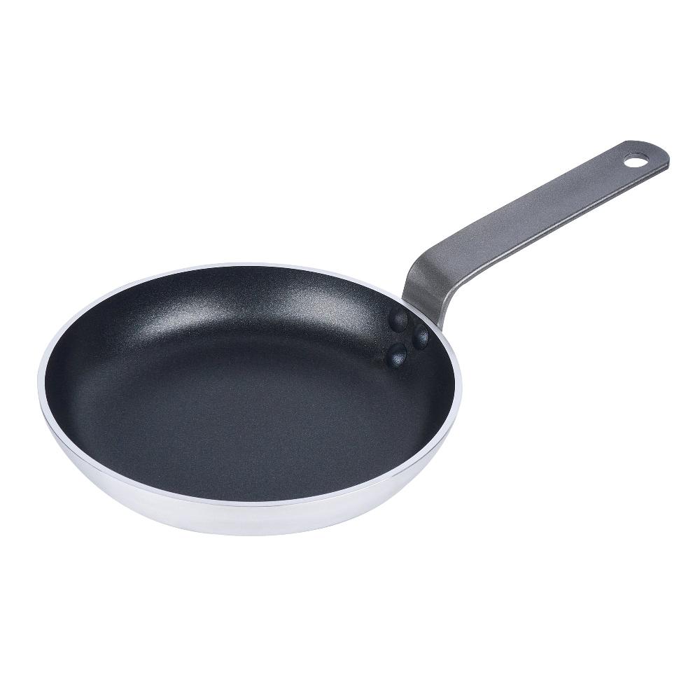 restaurantware Met Lux Aluminum 8" Fry Pan - Non-Stick Induction Ready Heavy Duty - 6 count box