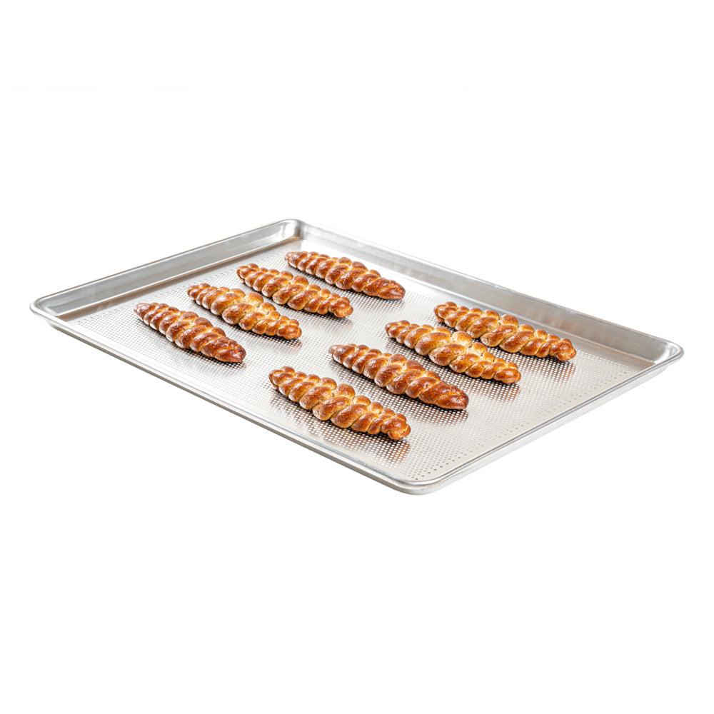 restaurantware Met Lux Aluminum Full Size Baking Sheet - Perforated Heavy Duty - 26" x 18" - 1 count box